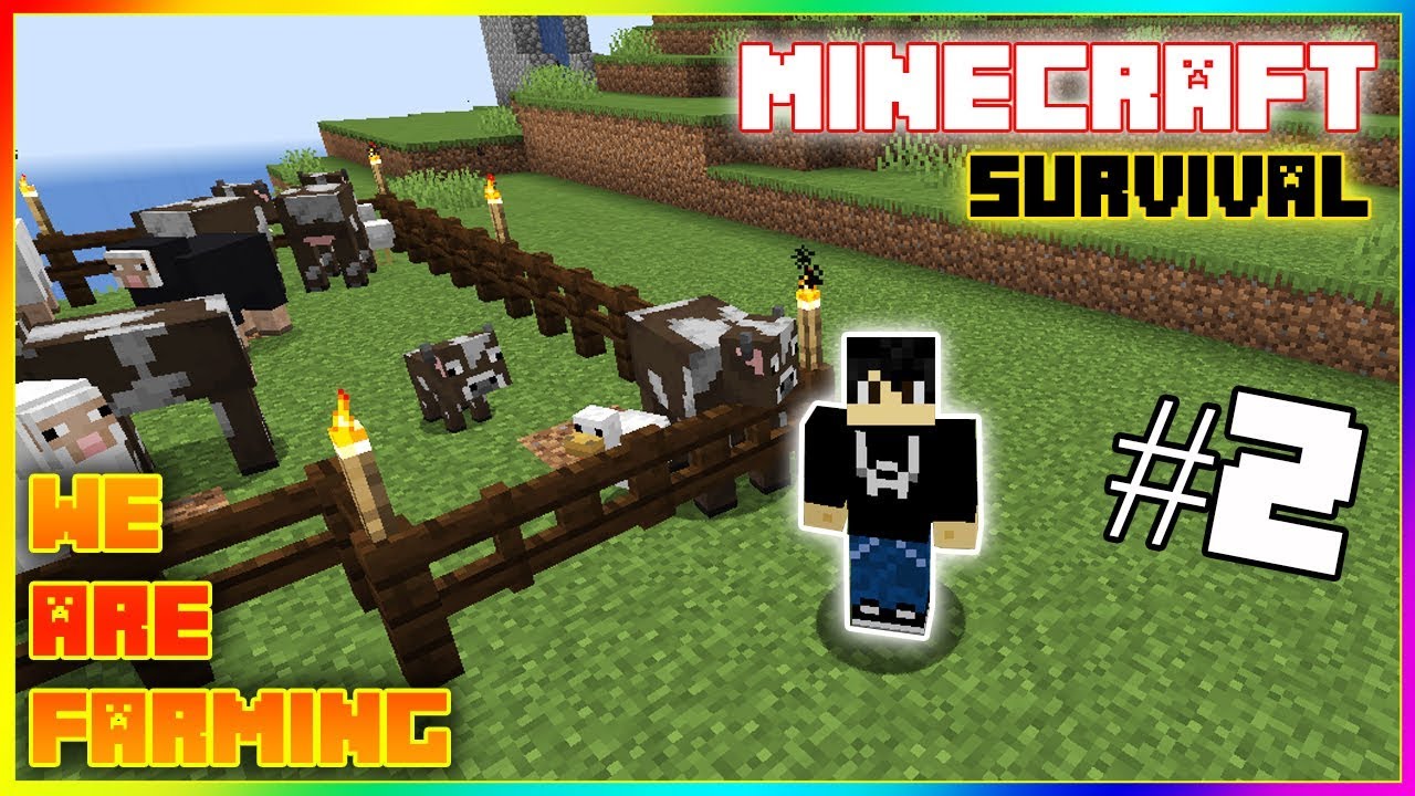 Minecraft Survival #2 Lets make a farm in minecraft | Minecraft Hindi ...