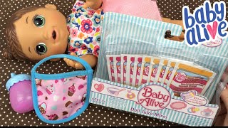 Feeding Baby Alive Vintage Apple Doll Juice With Unboxing