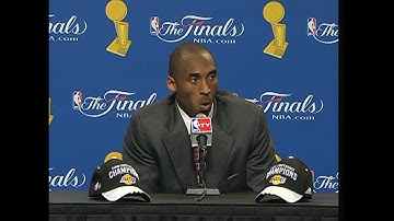 Kobe Bryant Exclaims the jobs not finished - Post-game Sound from Game 2 of the 2009 NBA Finals