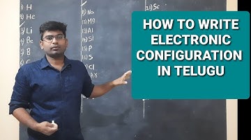 Electronic configuration of 30 elements in telugu
