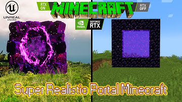 #Superrealistic #PORTAL #Minecraft in  #UE5REMAKE #VS #lowgraphic setting