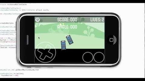 Cocos2D shooting car