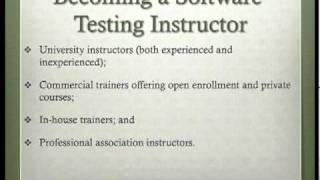BBST Instructors Lecture 1B: BBST Overview