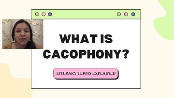 WHAT IS CACOPHONY? B.A. Sem 3 Syllabus - C.C.S. University. Meerut
