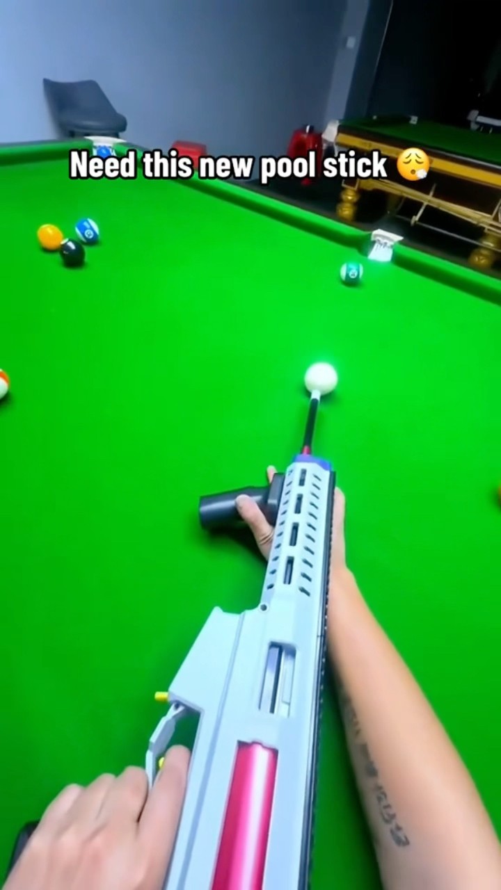 This pool stick is UNREAL. ??