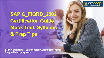 SAP C_FIORD_2502 Certification Guide | Mock Test, Syllabus & Prep Tips