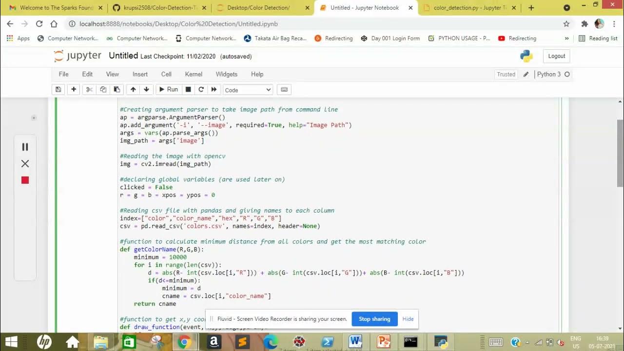 color detection using python - YouTube