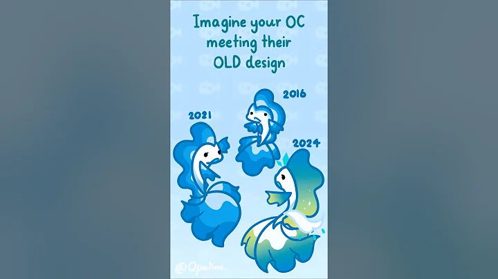 Imagine your OC meeting their OLD design | #animation #art #oc #digitalart