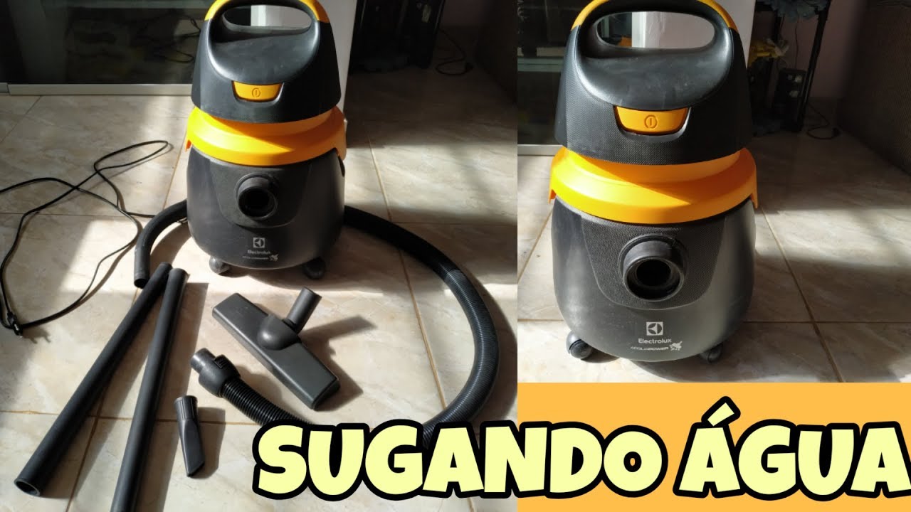 RESENHA/Parte( 2) do aspirador de pó e água da ELETROLUX//sugando água ...