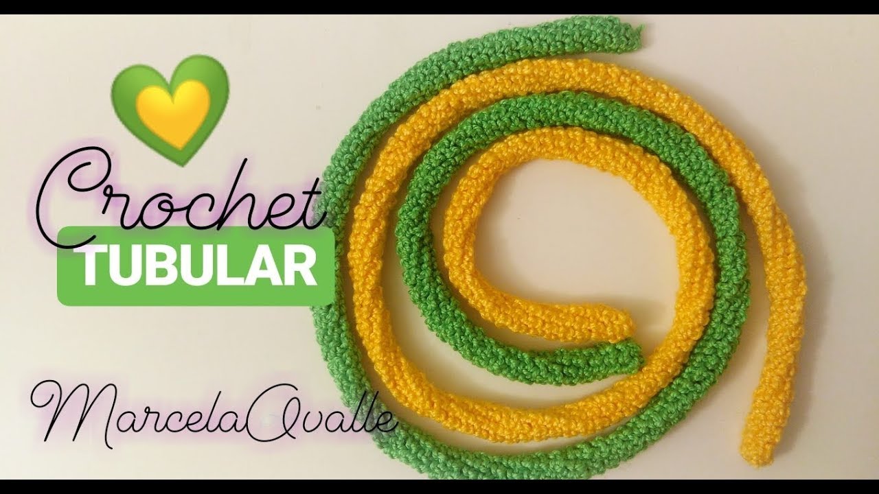 🌈💛💚 TUTORIAL: CROCHET TUBULAR💛💚🌈 PARTE #1 COLLAR 💙 PASO A PASO