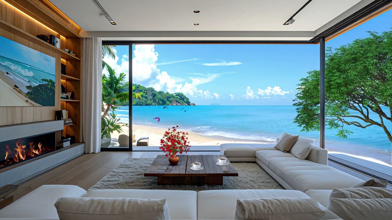 A Quiet Escape – Sea View, Candle Glow & Velvet Sky ✨