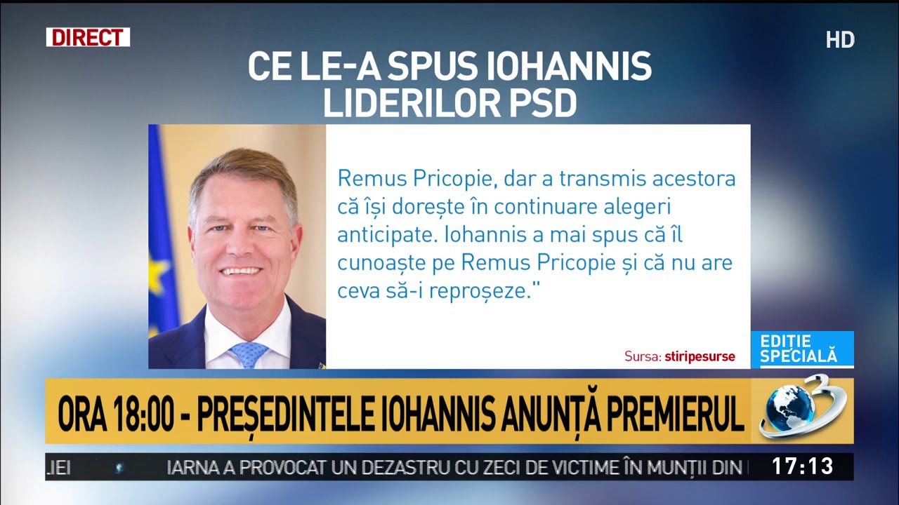 Ce Le A A Spus Iohannis Liderilor Psd Youtube