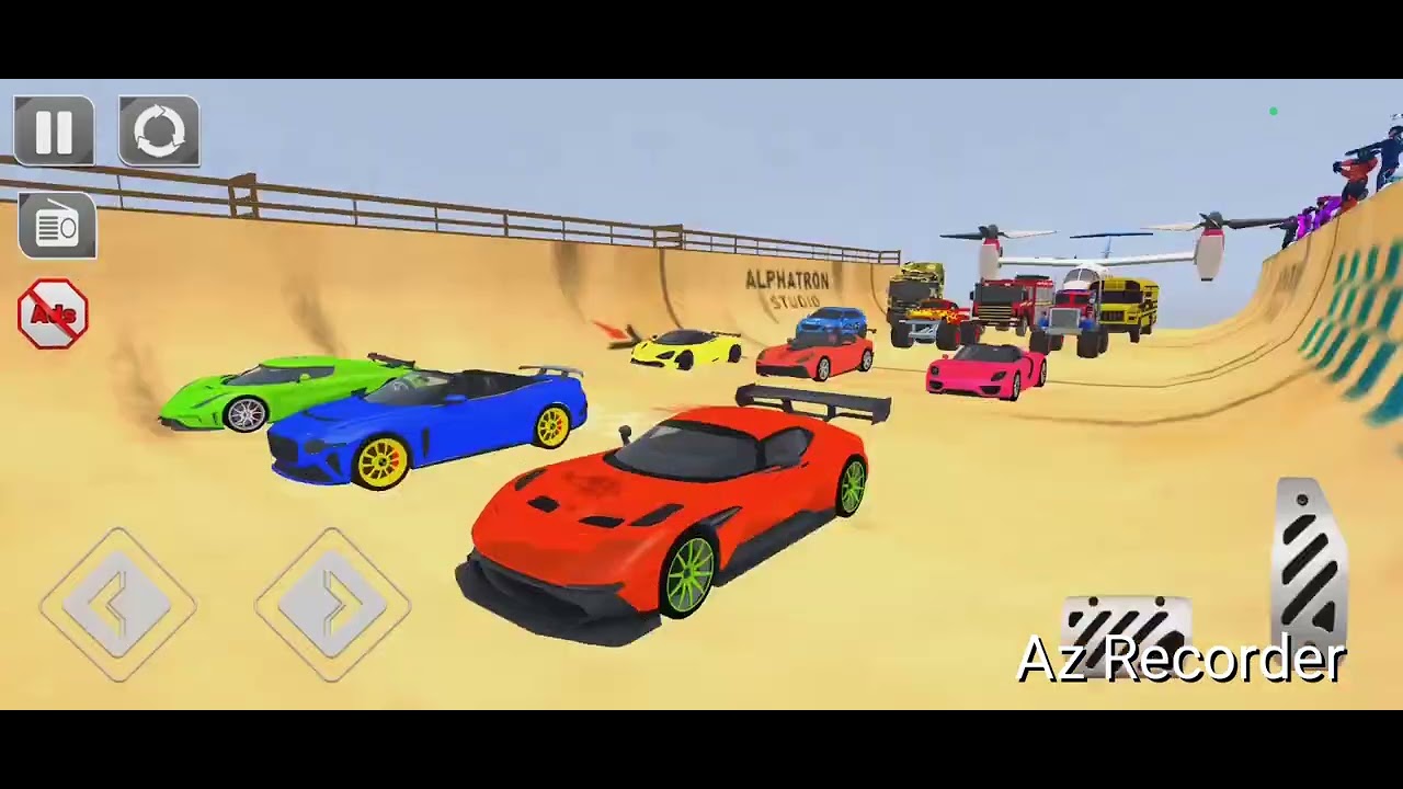 Top Super Heros Car Racing Stunts Driving Game 3d Android Gameplay Video 