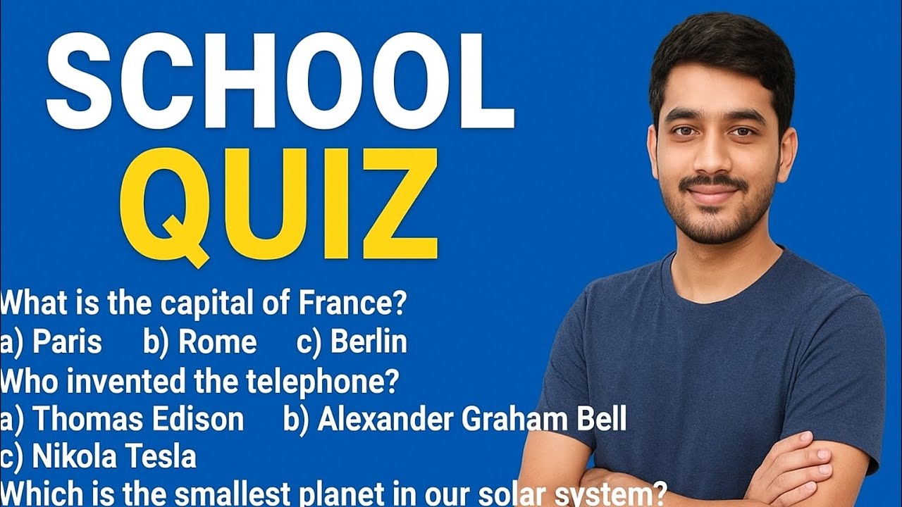 SCHOOL QUIZ 📚 | Test Your Brain with Easy & Fun General Knowledge Questions!