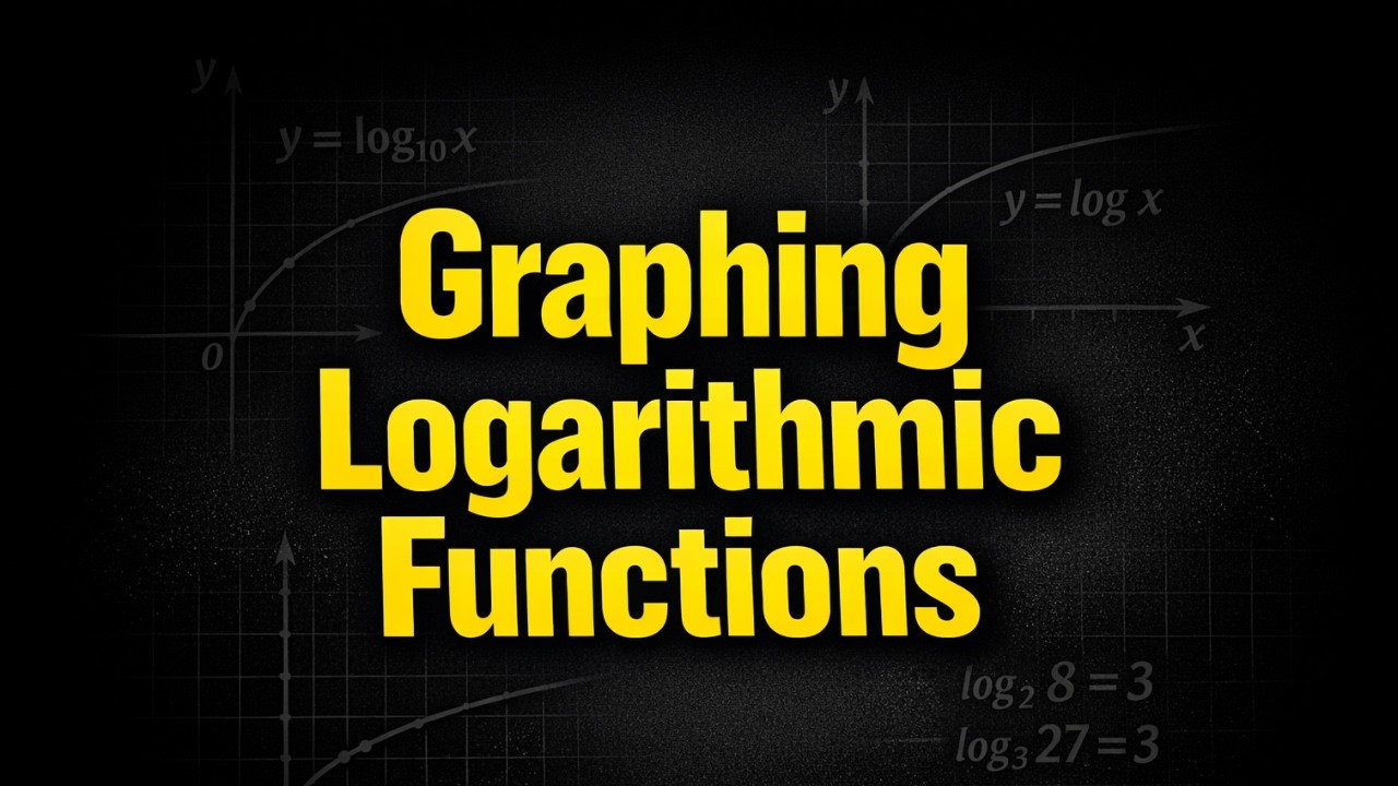 Graphing Logarithmic Functions and Transformations Made Easy - YouTube