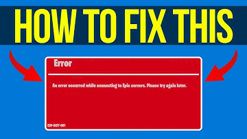 How To Fix Fortnite Error ESP-DIST-001 An Error Occurred While Connecting to Epic Servers (QUICK)