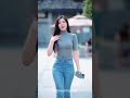 Best Jeans Fit Ever! 🔥 Slim & Chic Street Style Fashion Lookbook OOTD EP 40 #tiktok