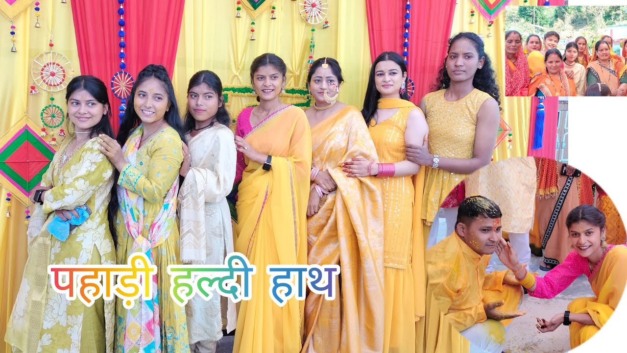 हल्दी हाथ रसम और रीति रिवाजों से.. मेहंदी में संगीत में किया सबने जमकर डांस ..