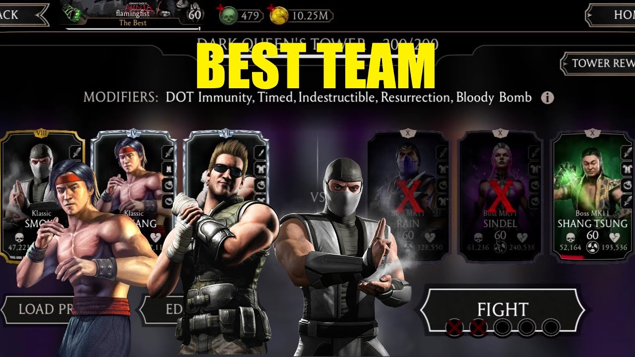 MK MOBILE || DARK'S QUEEN FATAL TOWER BOSS 200 || BEST TEAM TO DEFEAT BOSS