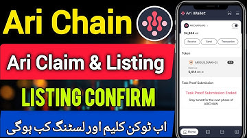 Ari Wallet Token Claim & Listing || Ari Wallet New Update Ari Wallet Listing Date 