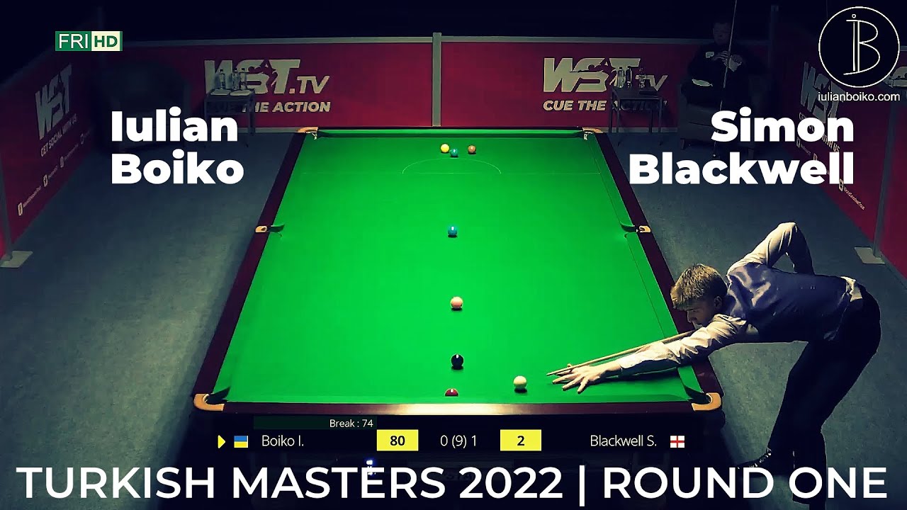 Iulian Boiko vs Simon Blackwell R1 Turkish Masters 2022 08.03.2022