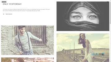 Keen - Minimalistic Photography Joomla Template        | Free Templat