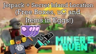 Miners Haven: Jetpack + Secret island location (FREE BOXES, UC, CLOVERS & ITEMS IN EGGS!) screenshot 4