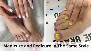 🔴 Manicure and Pedicure in The Same Style. Cool Ideas  ★ Women Beauty Club