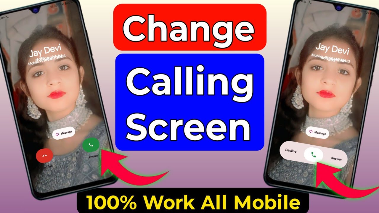 Call Screen Change ! How to change call screen in Android mobile ! Call ...