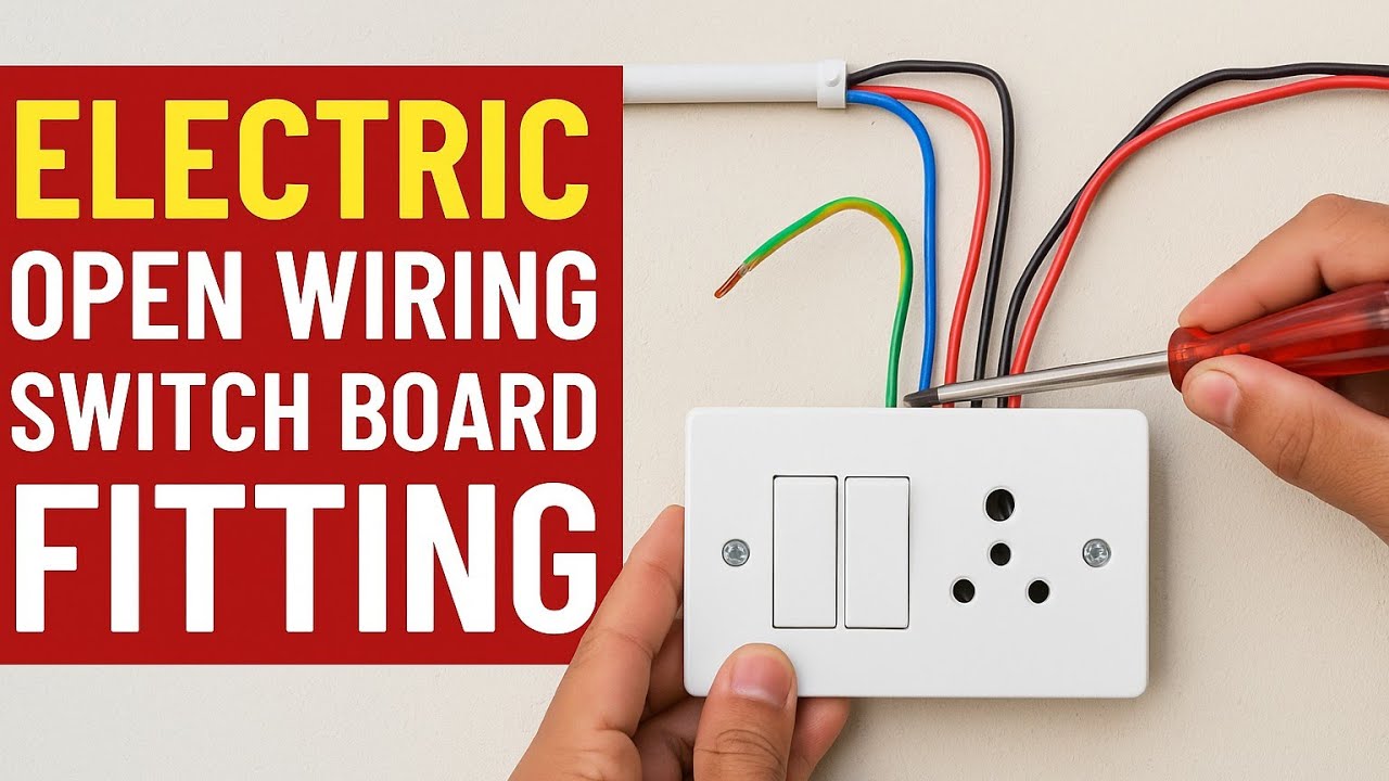 Electric open wiring connection ll middle school electric connection ...