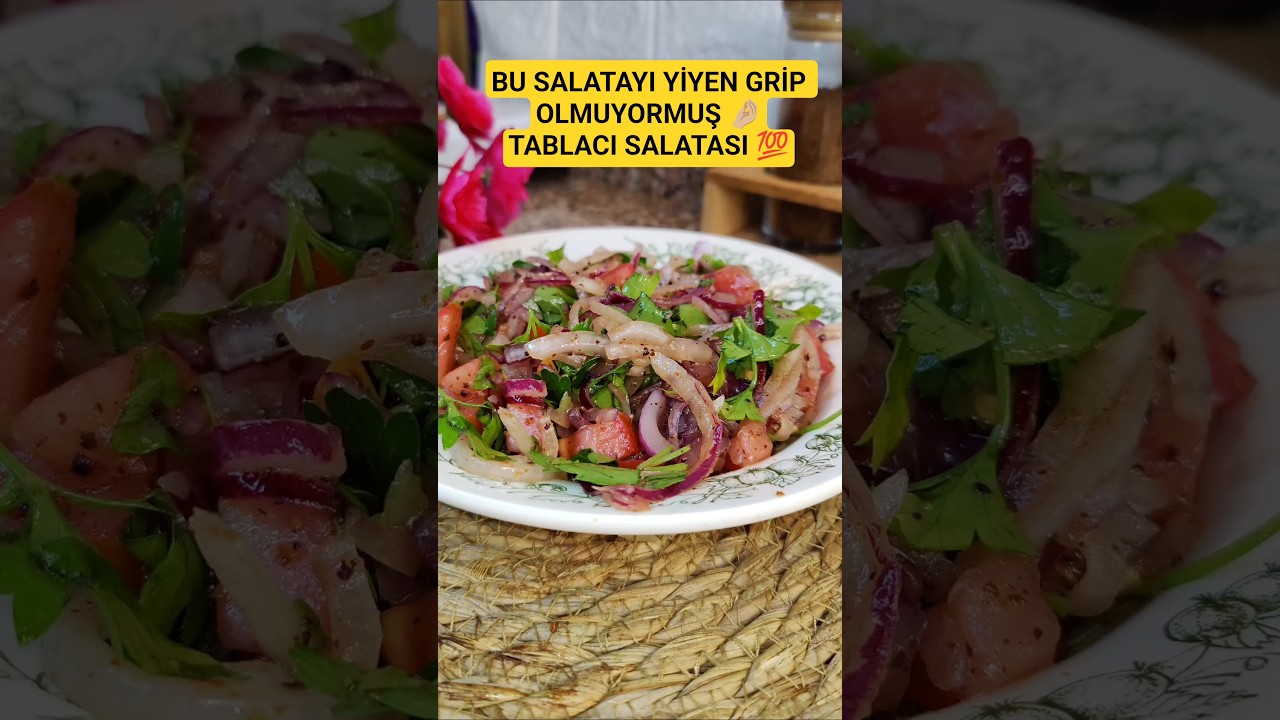 LOKANTA USULÜ BOL SOĞANLI VE PRATİK TABLACI SALATASI 🤌🏼 #keşfet