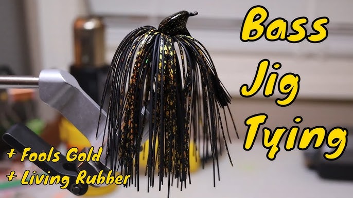 How to Tie Your Own Bass Fishing Spinnerbait and Jig Skirts 
