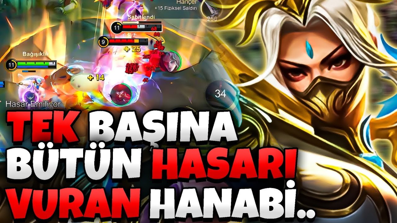 BU HANABİ DAHA NE YAPSIN? DÜNYALARI VURDUM! - SOLO LİG KASMAK İMKANSIZ! - Mobile Legends