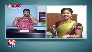Bithiri Sathi Report On Biryani Sales In Hyderabad | Teenmaar News | V6 News
