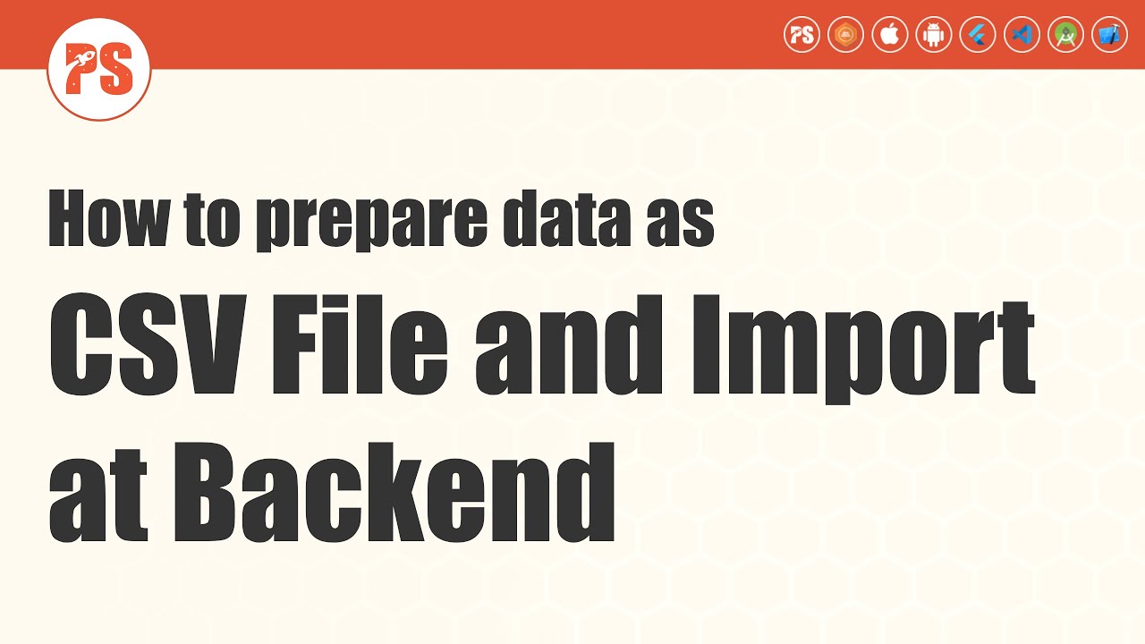 How to prepare data as CSV File and Import at Backend - YouTube