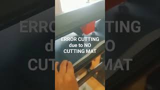 Cutter plotter error,!!Important of CUTTING MAT in vinyl cutting #tshirtprinting #heattransfervinyl