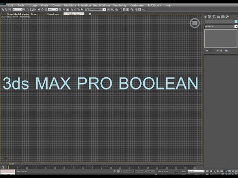 3dsmax  Pro Boolean  - 3dS Max Tutorial