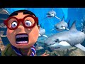 Oko Lele — SHARK ATTACK 🦈 🥵 Cartoon For Kids Super Toons TV