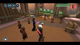 Traya + jawa vs. Relic geo SWGOH