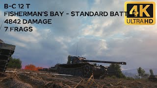 B-C 12 t 4,8k damage 7 frags on Fisherman's Bay - World of Tanks