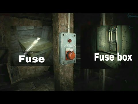 How to Find Fuse for Restore Power to stairs in Resident evil 7 BioHazard 7 -therazkhan-theradbrad