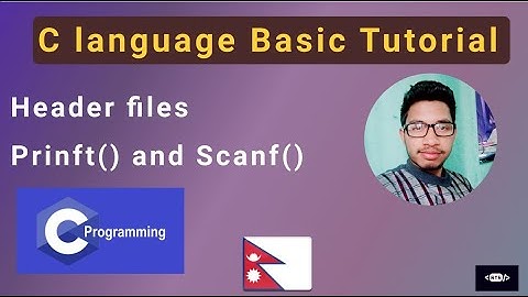 C-Programming siknuhos - Header files and input/output | part-2