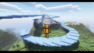 How to make your own ice boat race-track in Minecraft
