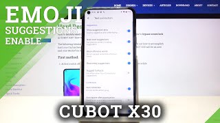Turn On and Adjust Emoji Suggestion – Keyboard Customization on CUBOT X30 screenshot 5