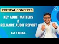 CRITICAL CONCEPTS: Determining Key Audit Matters &amp; Reliance Audit Report