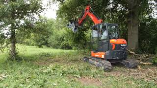 Scie à arbre à rotation manuelle DXA530 pour excavatrices