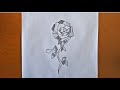 Learn to draw geometrical rose drawing || step by step for beginners - draw with me.