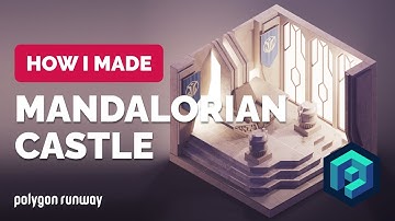 Mandalorian Castle in Blender - 3D Modeling Process | Polygon Runway