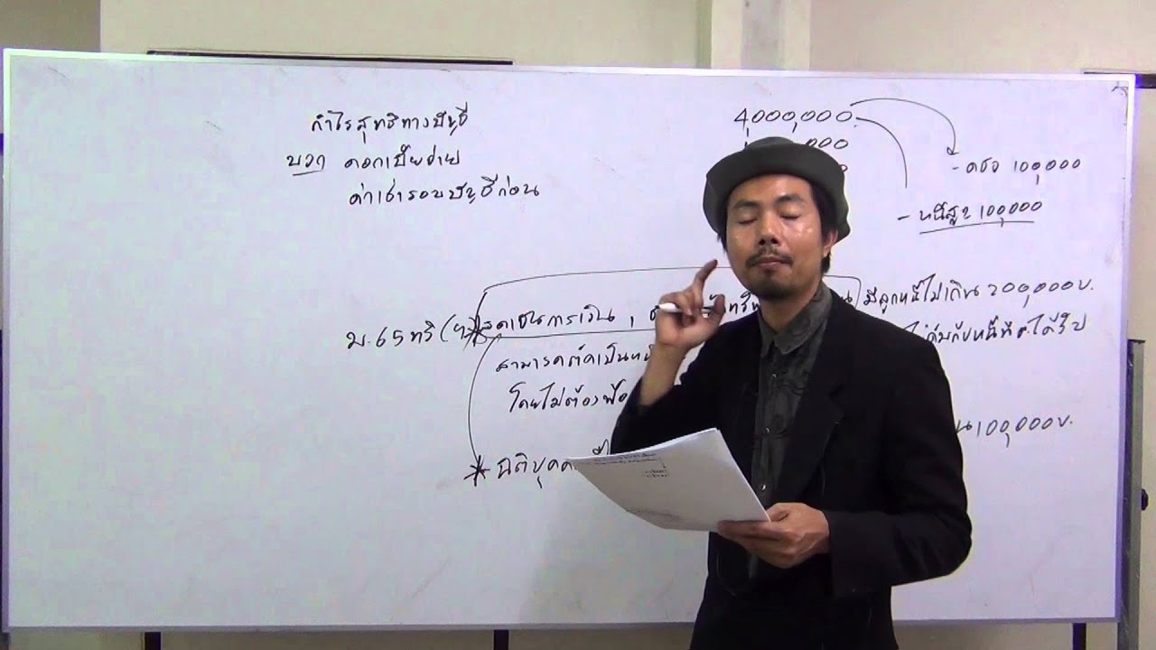 ตัวอย่าง 1 การปรับกำไรสุทธิทางบัญชีให้เป็นกำไรสุทธิเพื่อเสียภาษีเงินได้นิติบุคคล