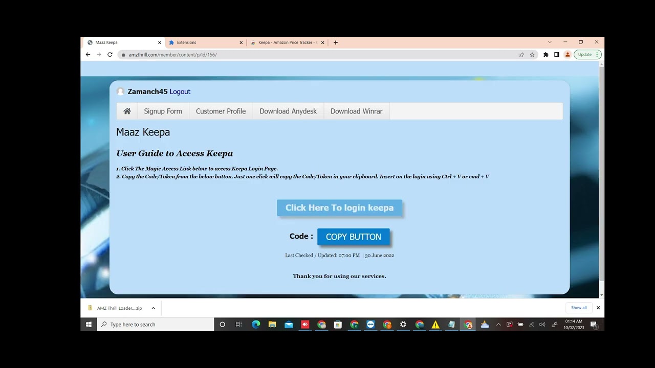 how to download amz thrill extension and how to login keepa YouTube
